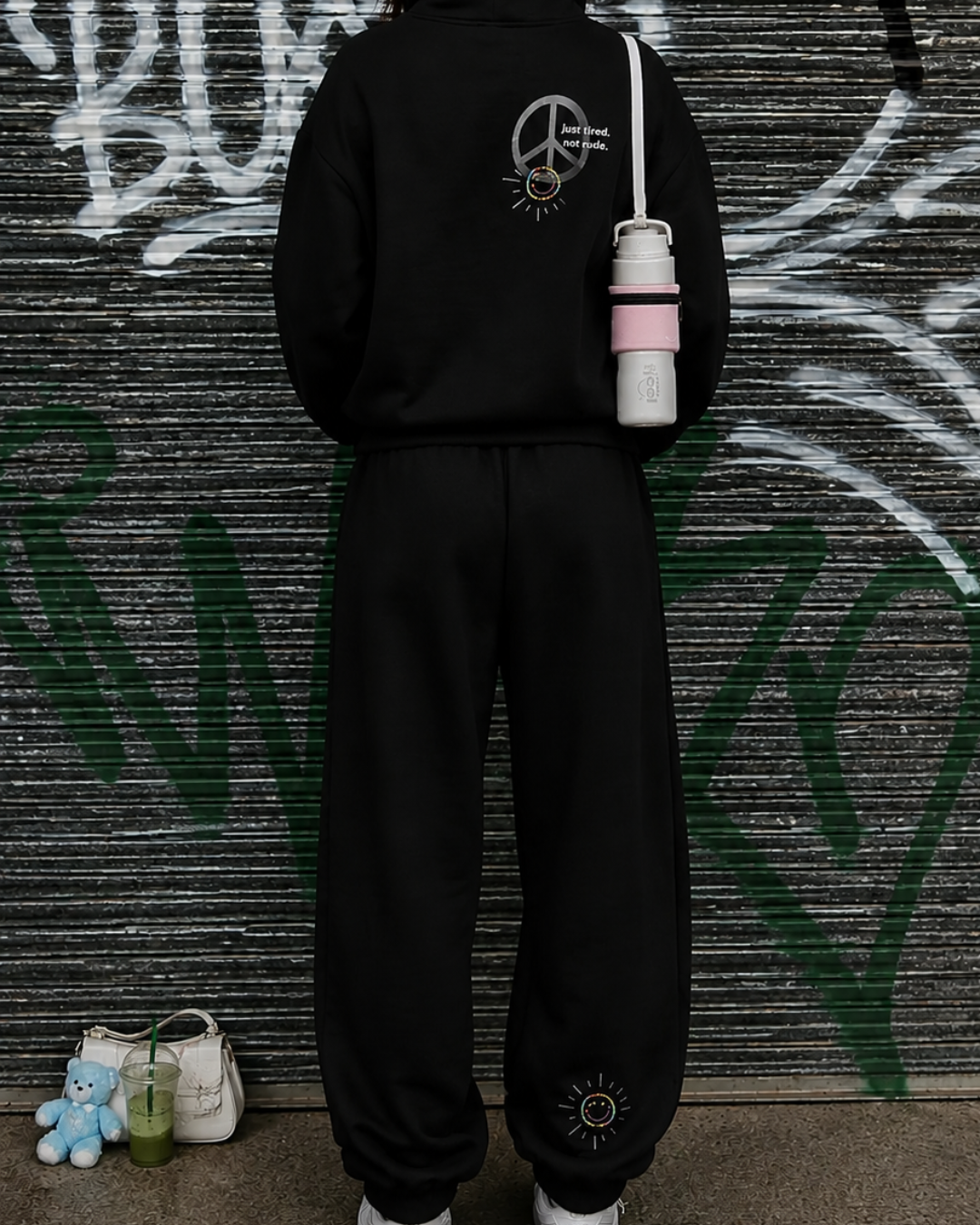 JUST TIRED NOT RUDE - TRACK PANTS