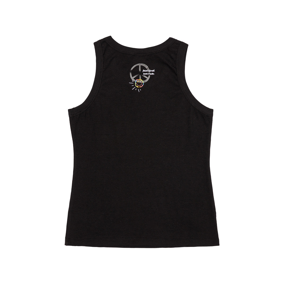 JUST TIRED NOT RUDE - SINGLET - BLACK