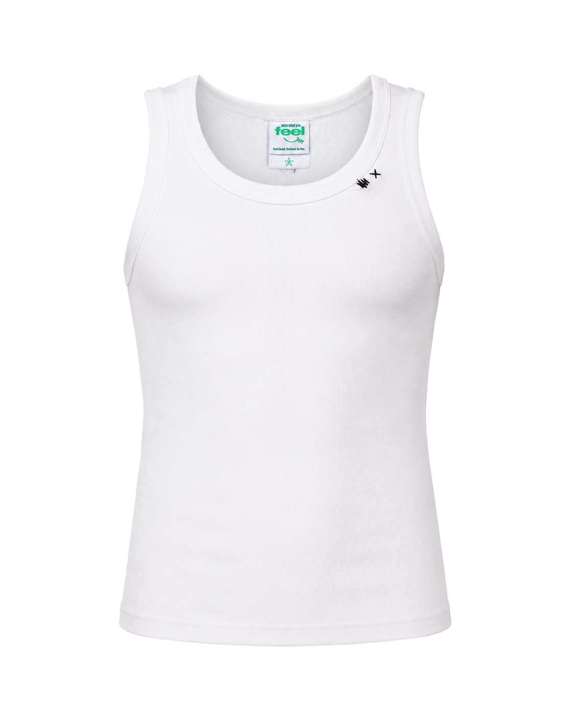 JUST TIRED NOT RUDE - SINGLET - WHITE