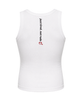 JUST TIRED NOT RUDE - SINGLET - WHITE